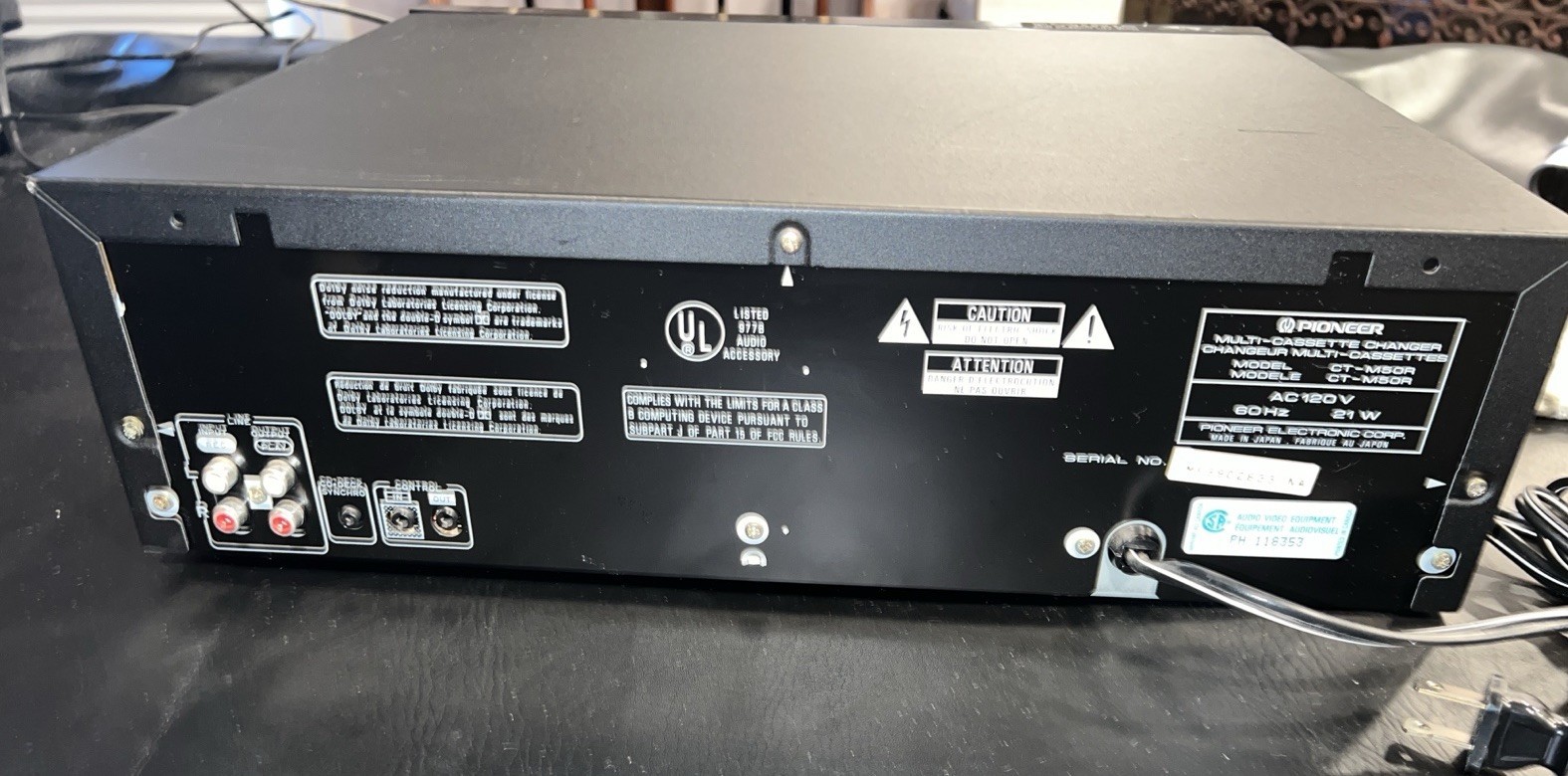 Pioneer CT-M50R 6-Cassette Multi Play Changer COOL RARE WORKING - Image 6