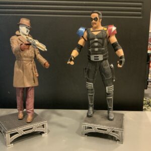 WATCHMEN DC Direct Loose 2 Figure Lot | Comedian & Rorschach See Pics